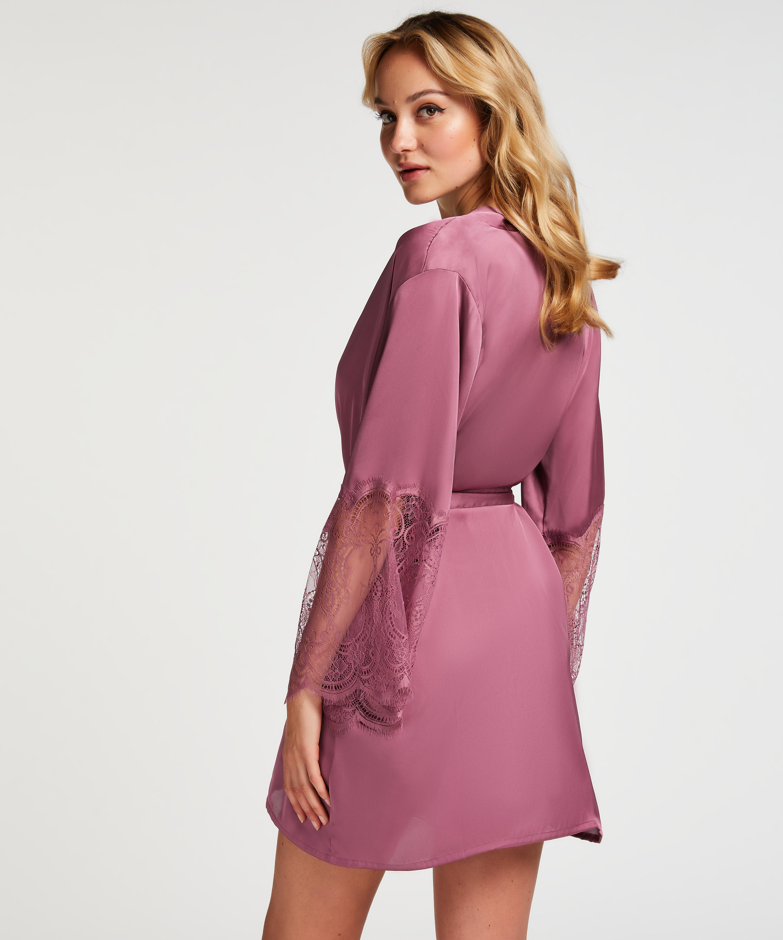 Kimono Satin, Lila, main