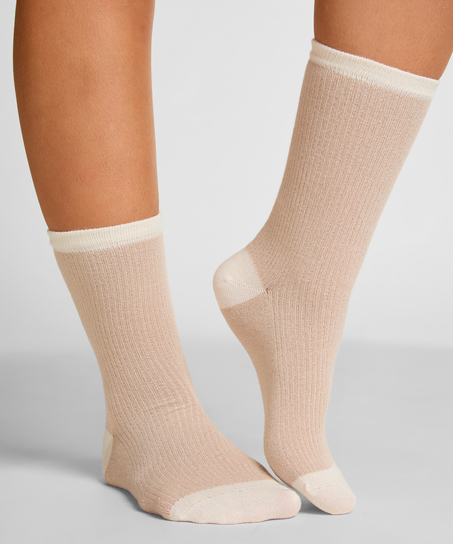 Sockar i modal, Beige