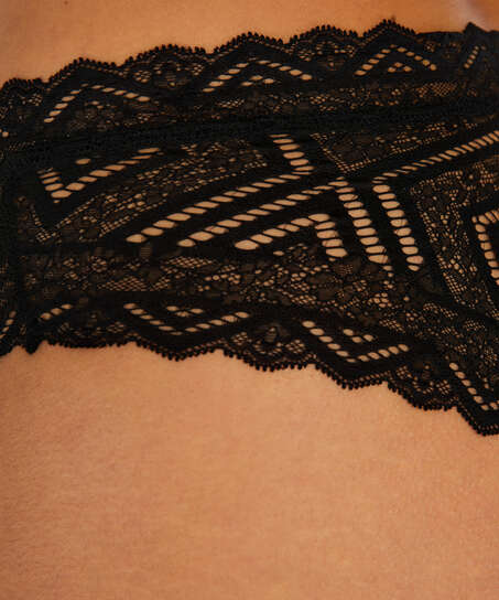 Philomena brazlian-trosa med h&ouml;gt skurna ben I AM Danielle, Svart