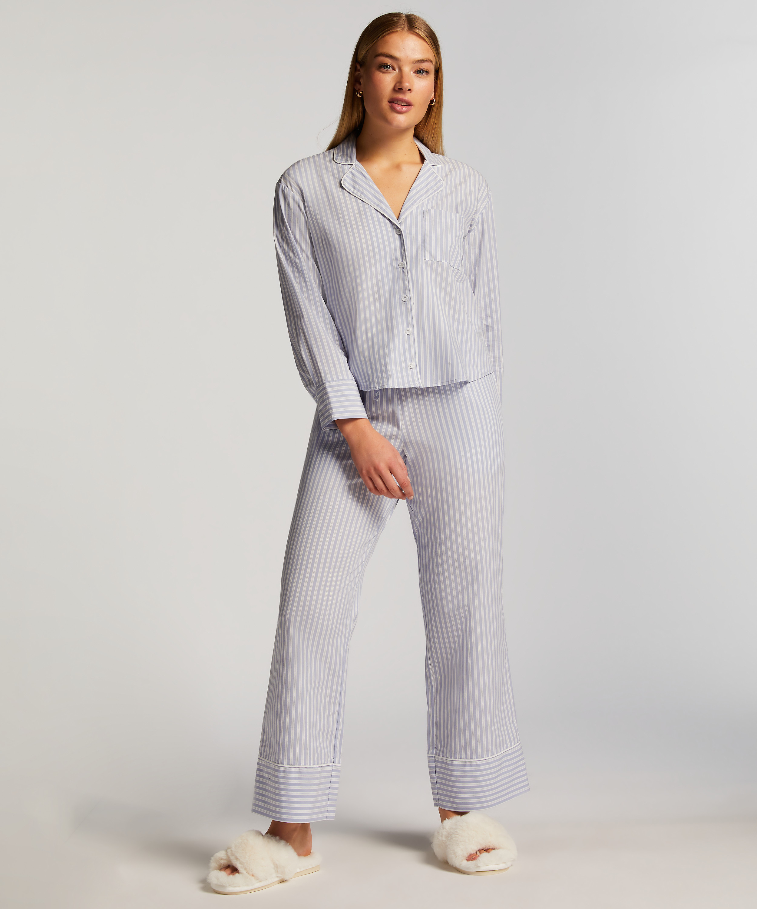 Pyjamasbyxa Stripy, blå, main