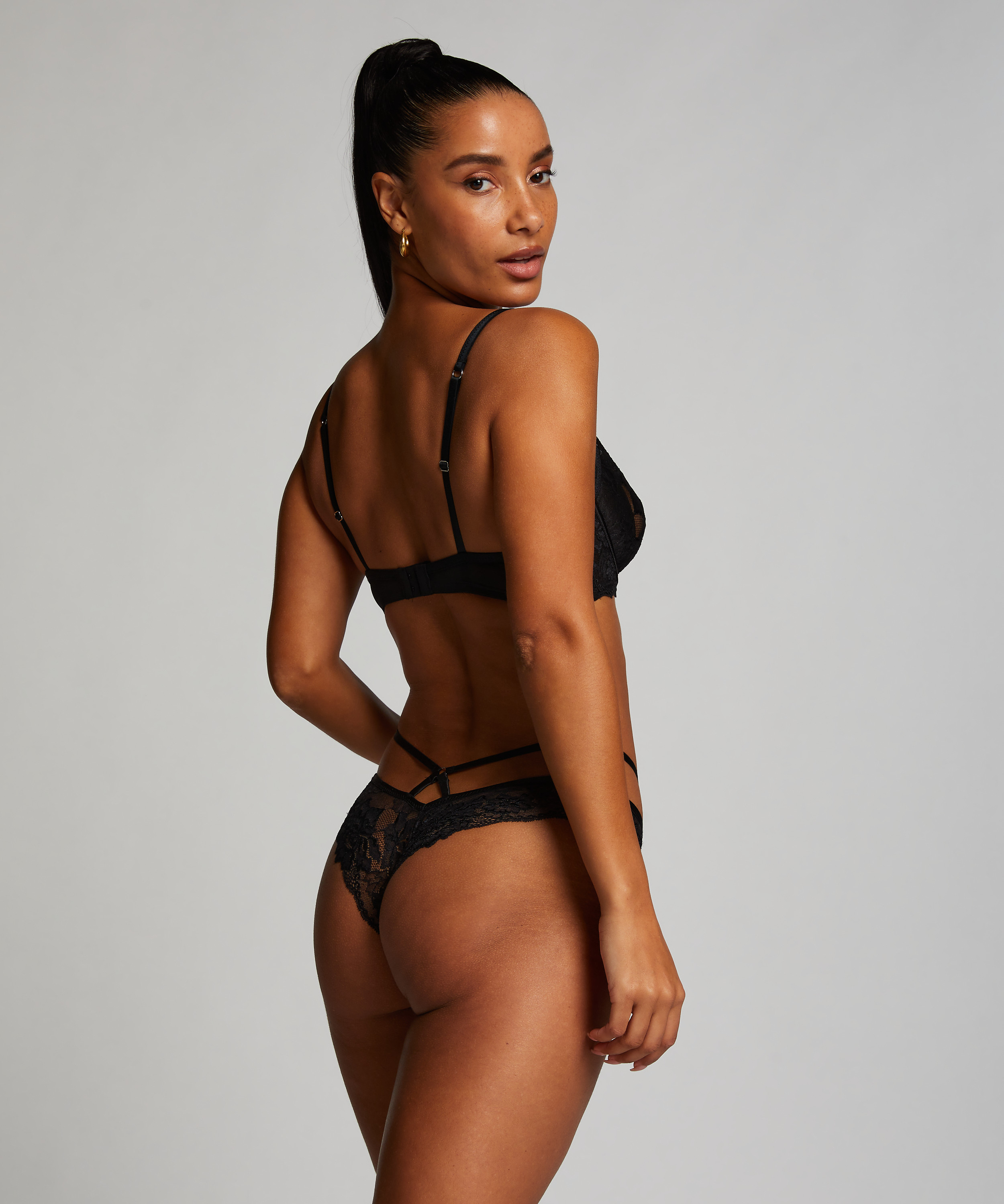 Icke-formpressad bygel-bh Sosha, Svart, main