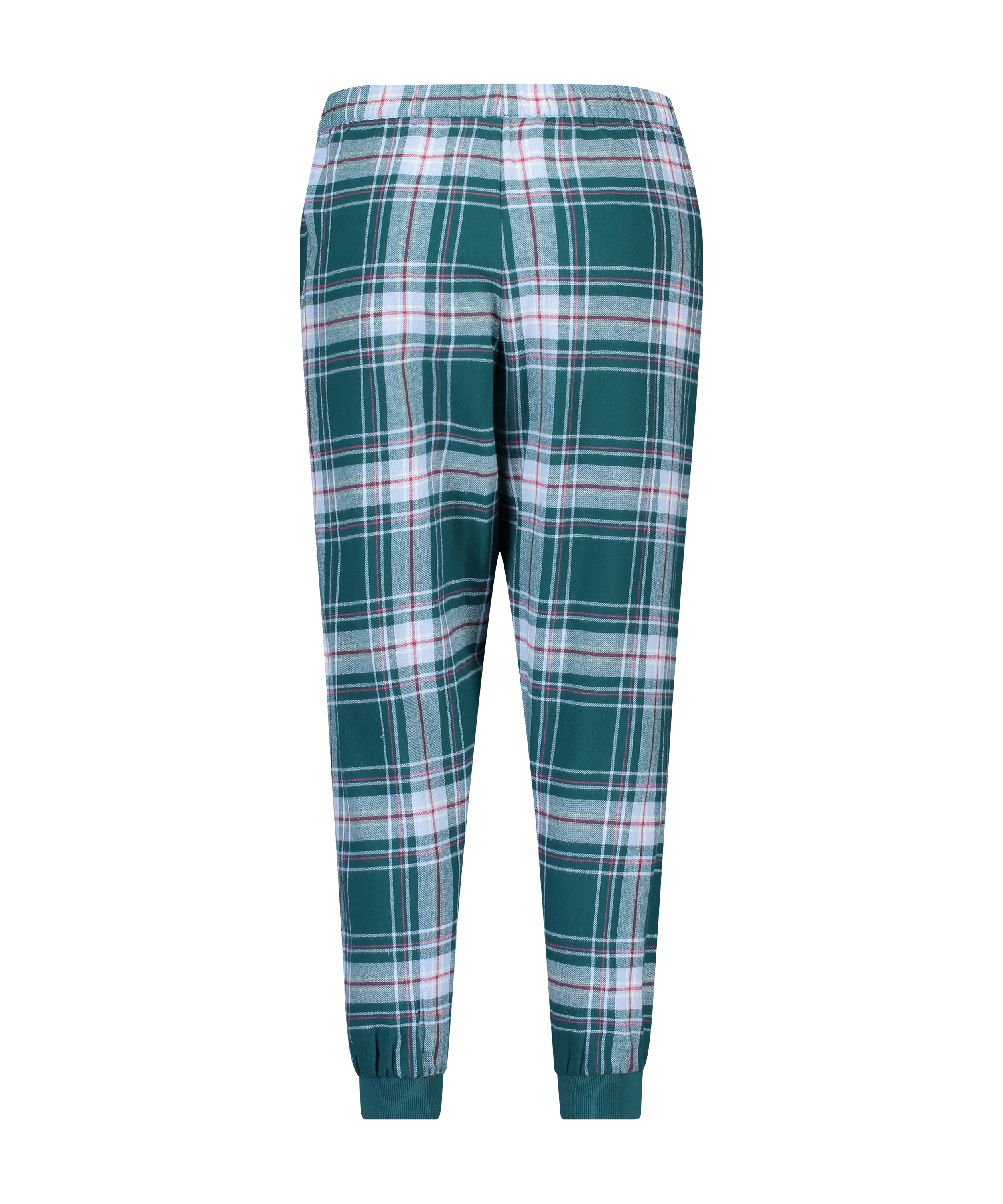 Petite Twill Check Pyjama pants, bl&aring;, main