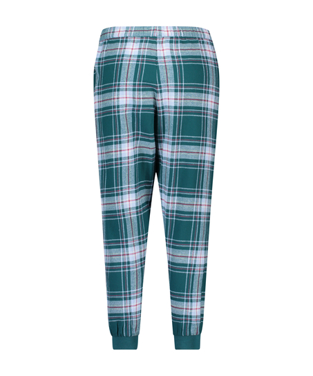 Petite Twill Check Pyjama pants, bl&aring;