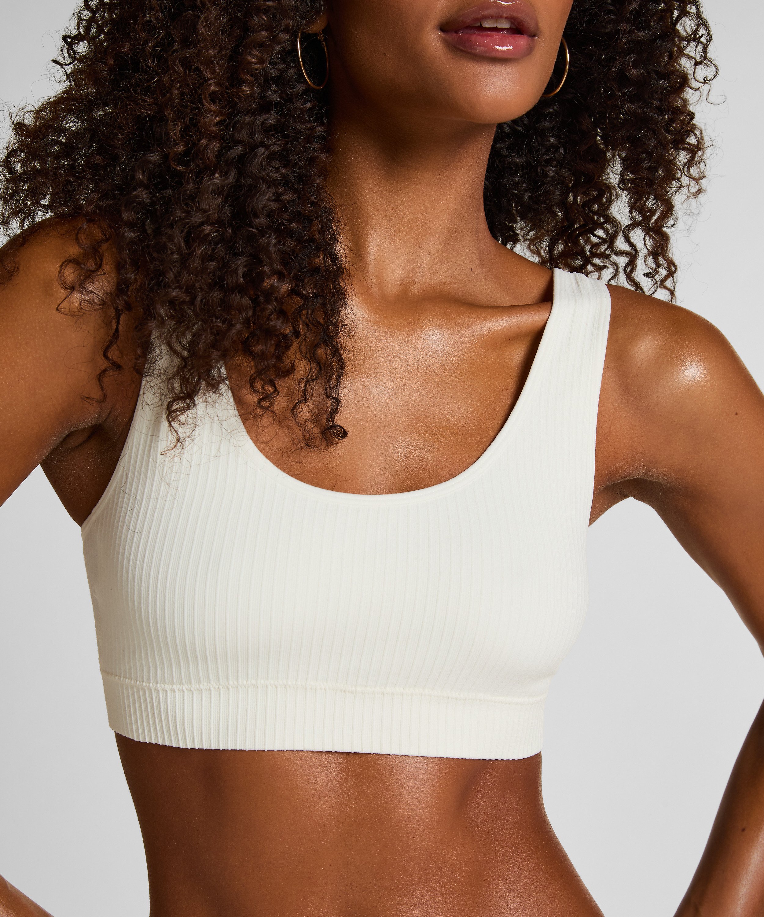 Bralette Scoop Dianne, Vit, main