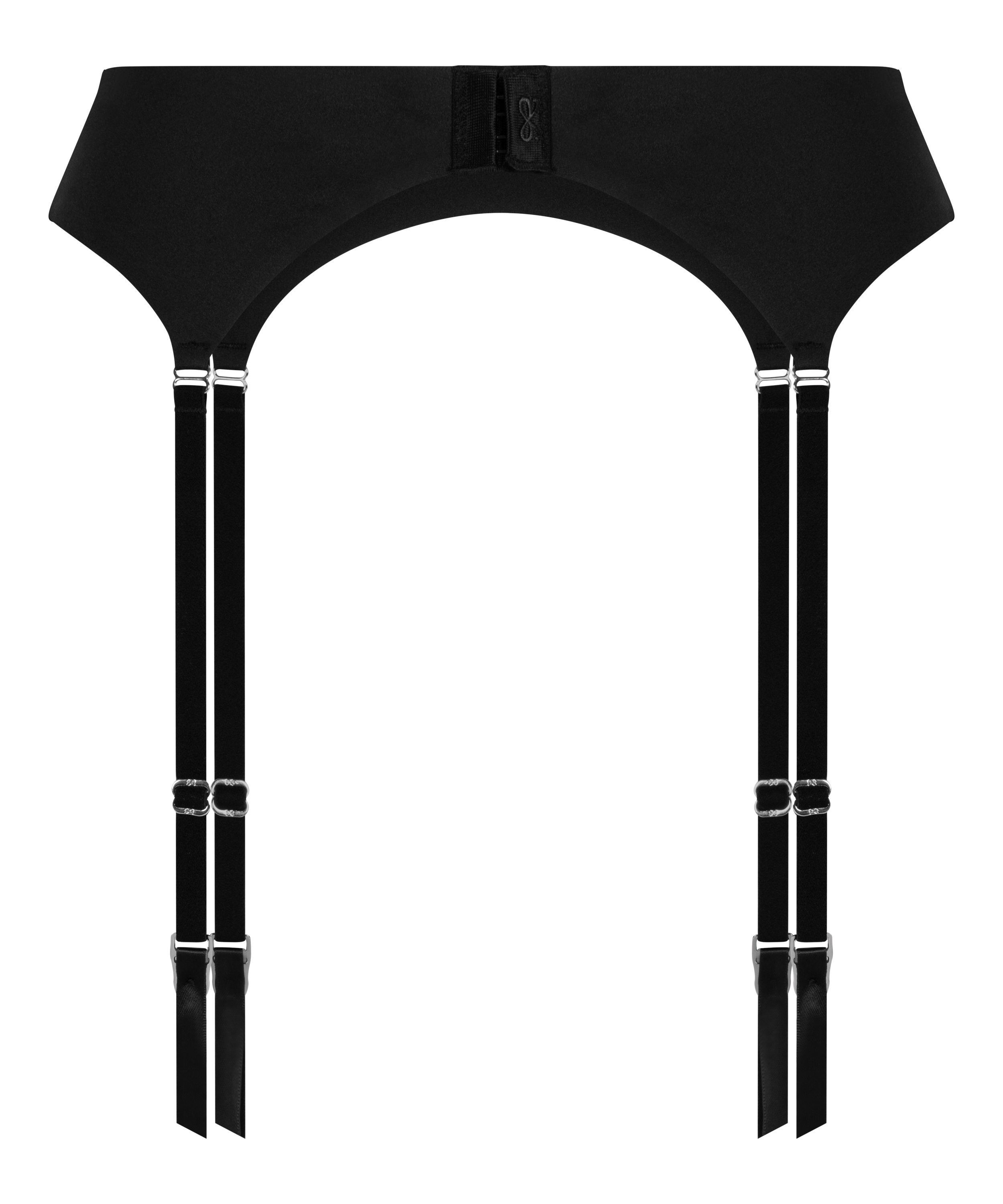 Strumpeband Smooth, Svart, main