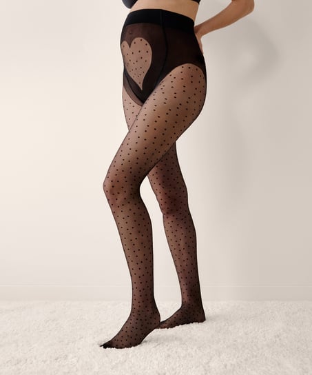 Mammatights 15 Denier Prickiga, Svart