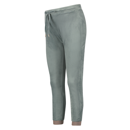 Tall velours Jogging pants, grön