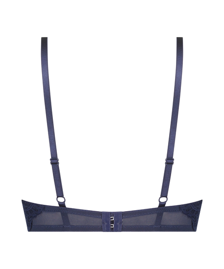 Formpressad longline-bh med bygel och push-up Tracey, Bl&aring;