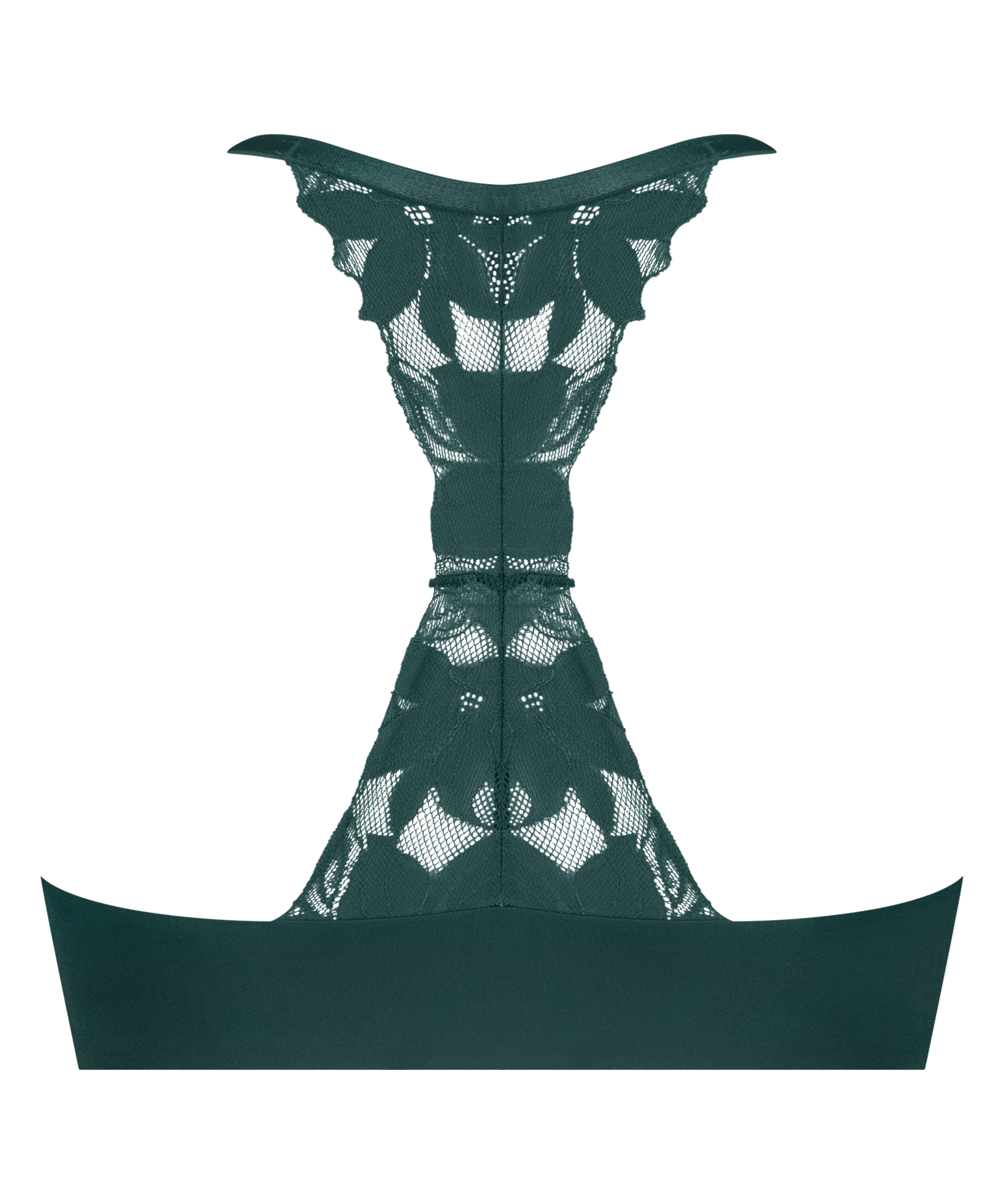 Lana formpressad bygel-bh med pushup, Grön, main