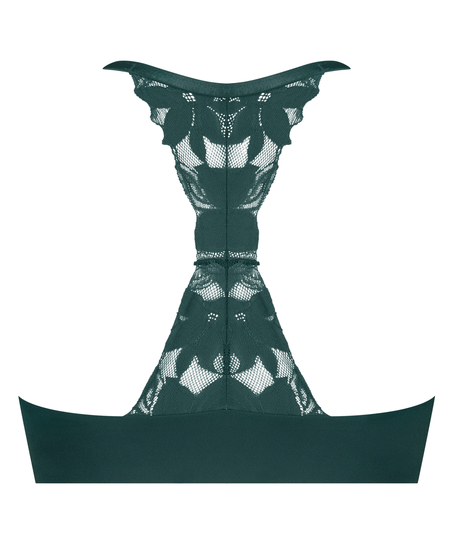 Lana formpressad bygel-bh med pushup, Grön