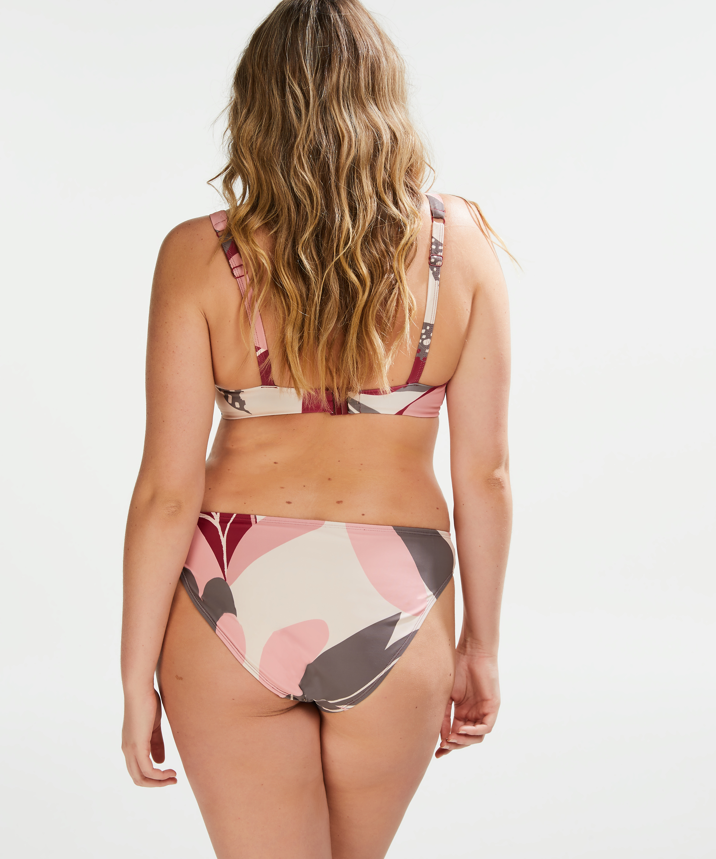 Icke-formpressad bikinitopp Print Game, Rosa, main