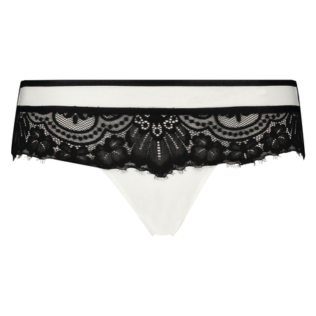 Boxerstringtrosa Minnie, Vit