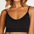 Bralette med remmar, Svart