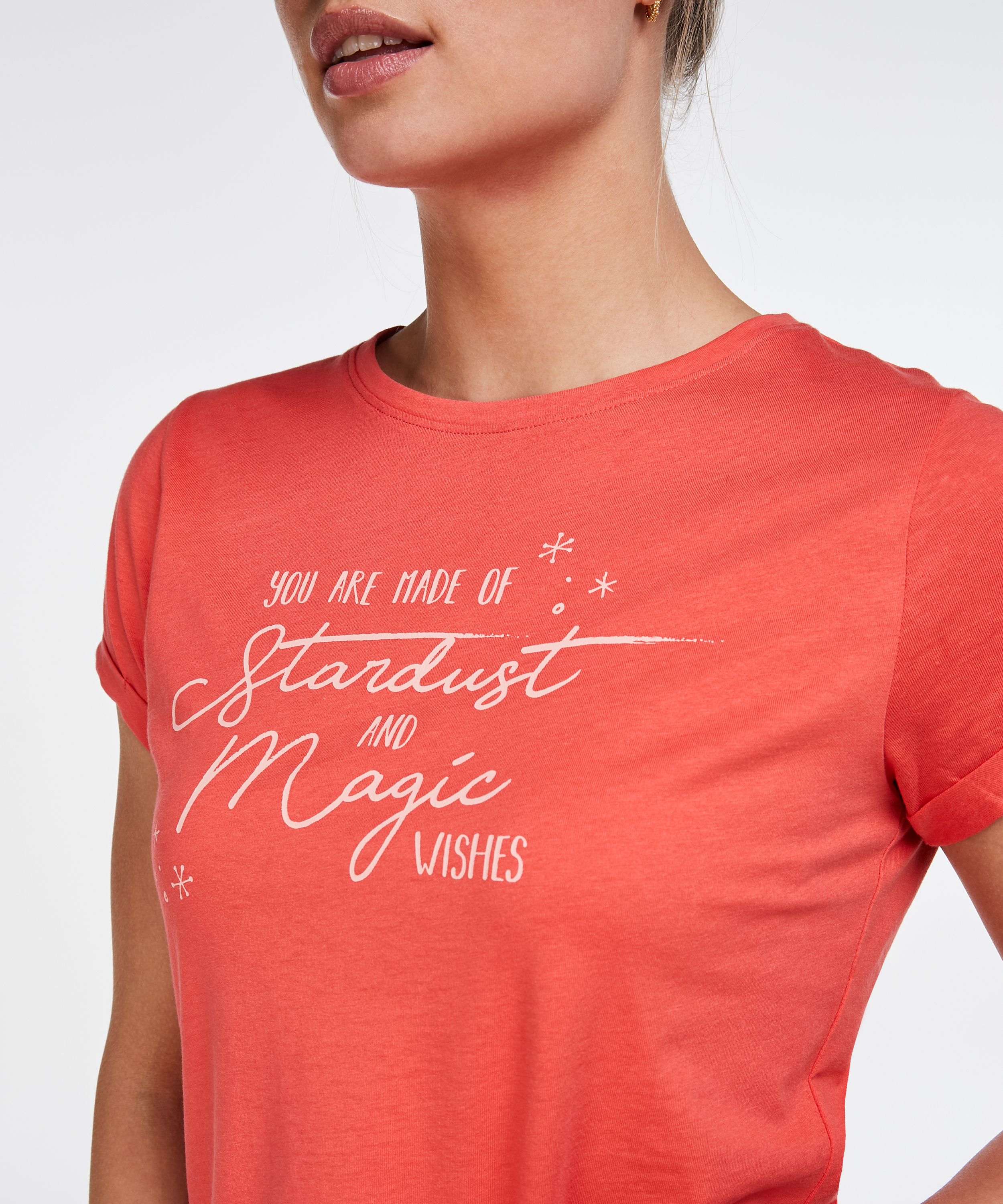 Kort pyjamasset, Röd, main