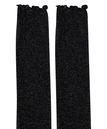 Strumpor Glitter, Svart