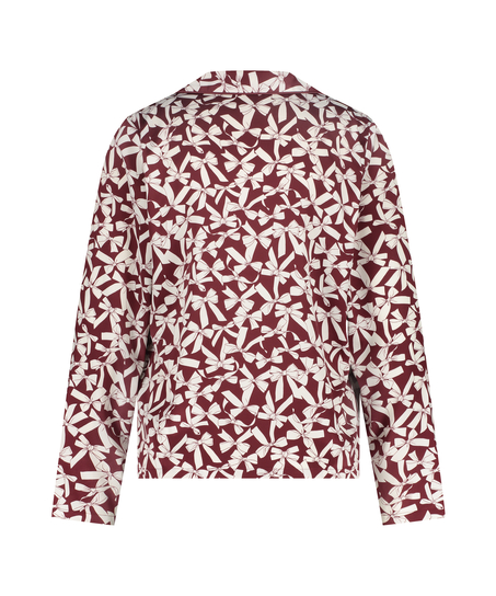 L&aring;ng&auml;rmad jacka i satin, R&ouml;d