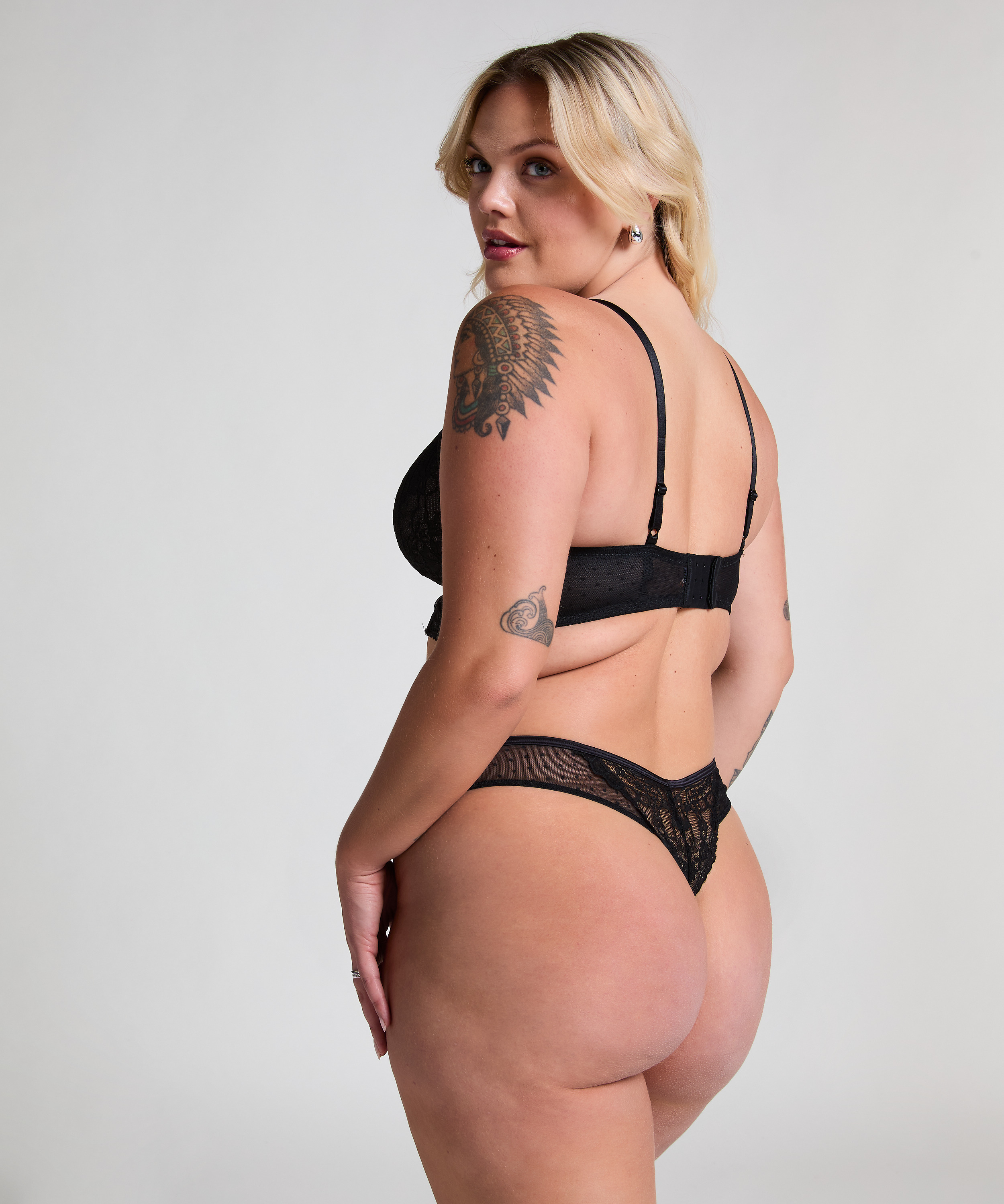 Formad longline bygelbh Juliette, Svart, main