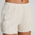 Shorts i pointelle, Vit