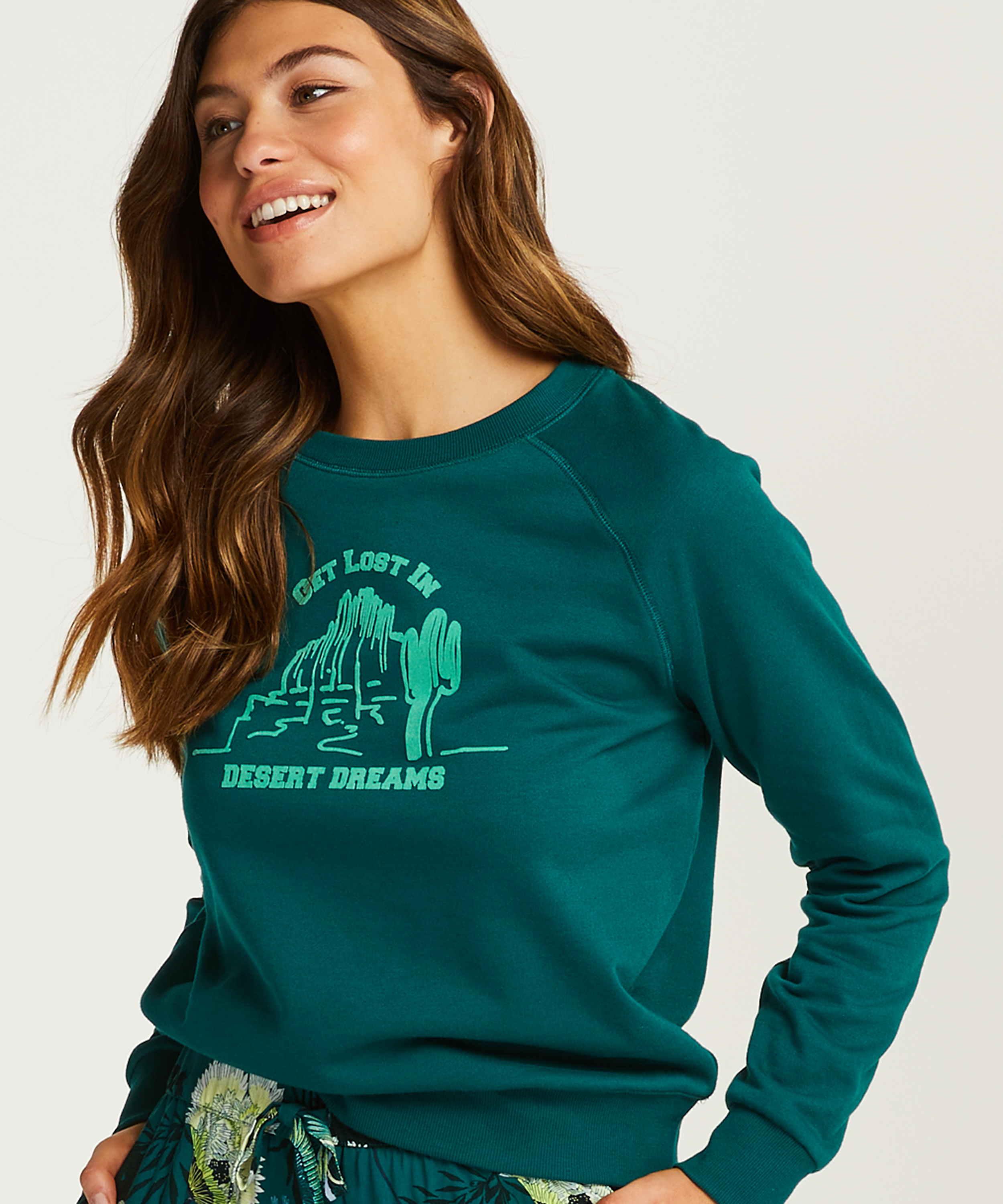 L&aring;ng&auml;rmad top  Sweat Desert, Gr&aring;, main