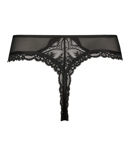 Cia stringtrosa Curvy, Svart