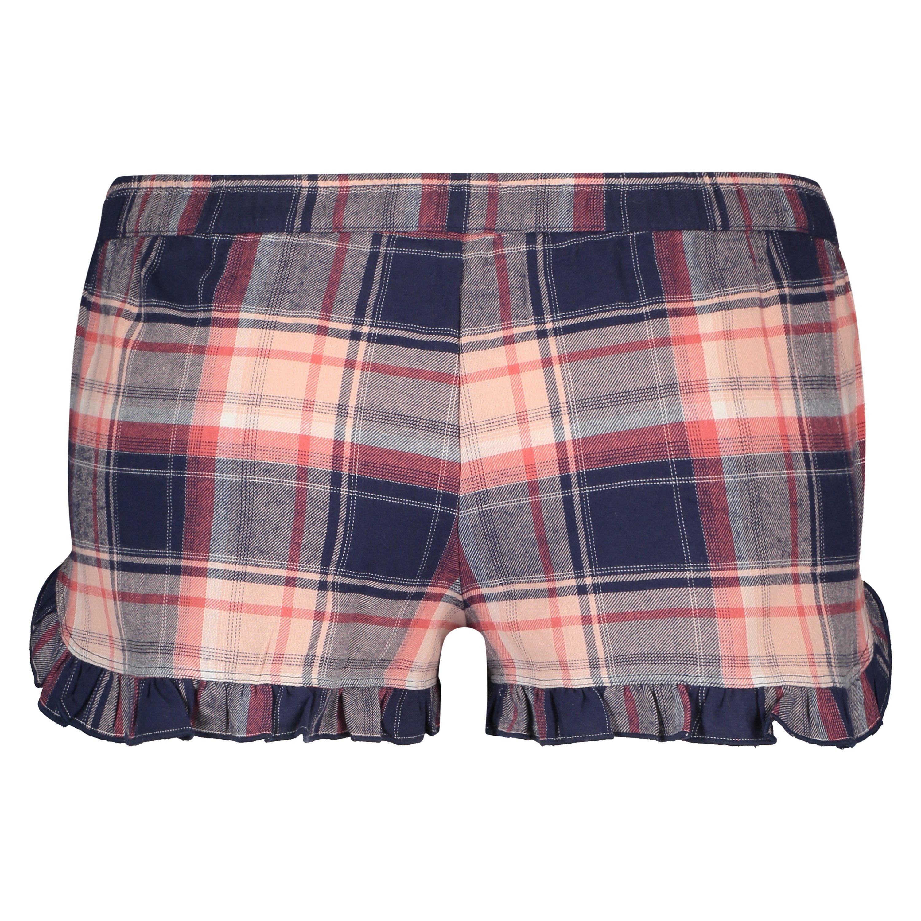 Shorts Twill Check, Bl&aring;, main