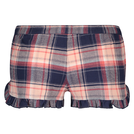 Shorts Twill Check, Bl&aring;