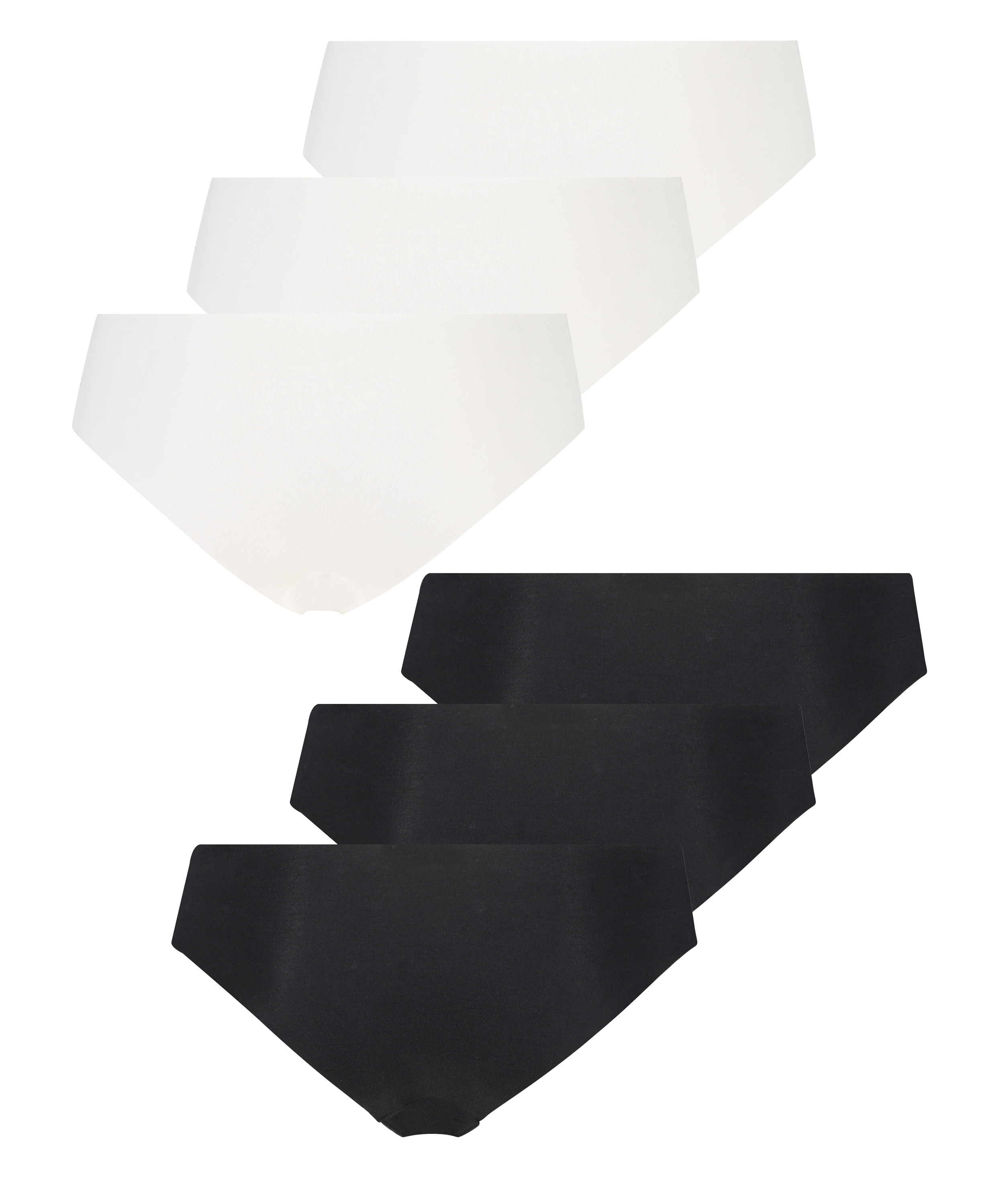 6-pack  osynlig brazilian-trosa, Vit, main