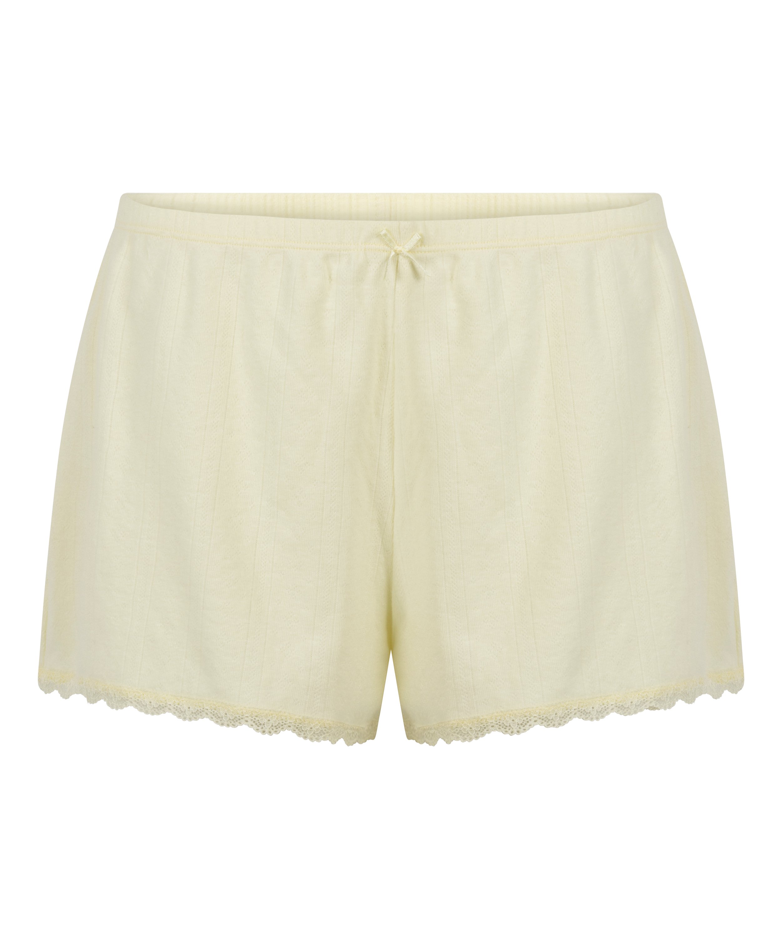Pointelle-shorts, Gul, main