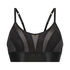 Meshbralette Glossy, Svart