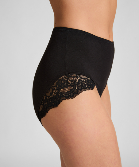 Superslip Maxi spets, Svart