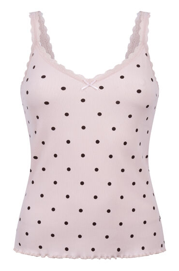 Hunkemöller Ribbad Jerseylinne med Spets dam – bild 3