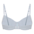 Pointelle icke-formpressad bygel-bh, Blå