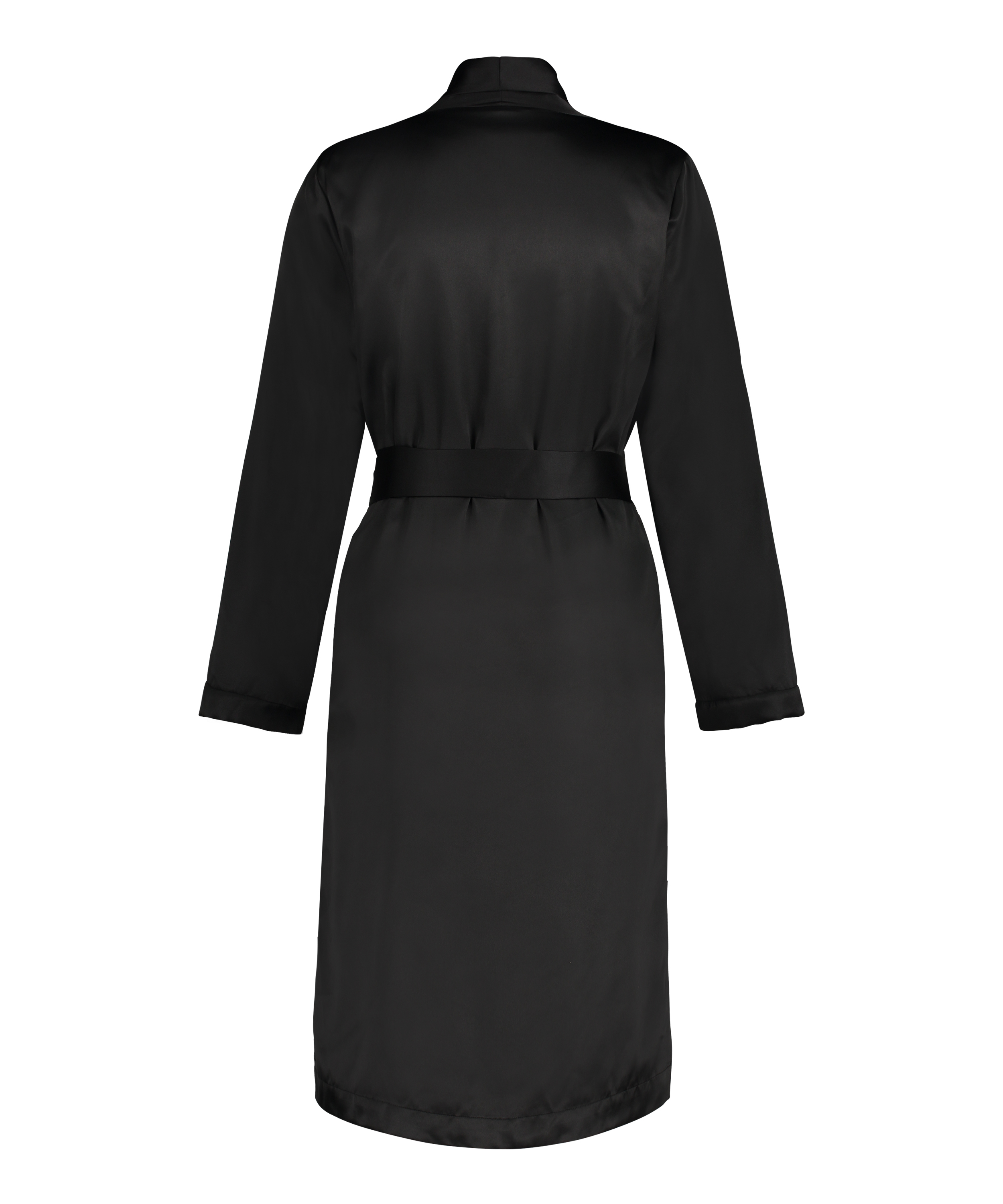 Badrock av satinfleece, Svart, main