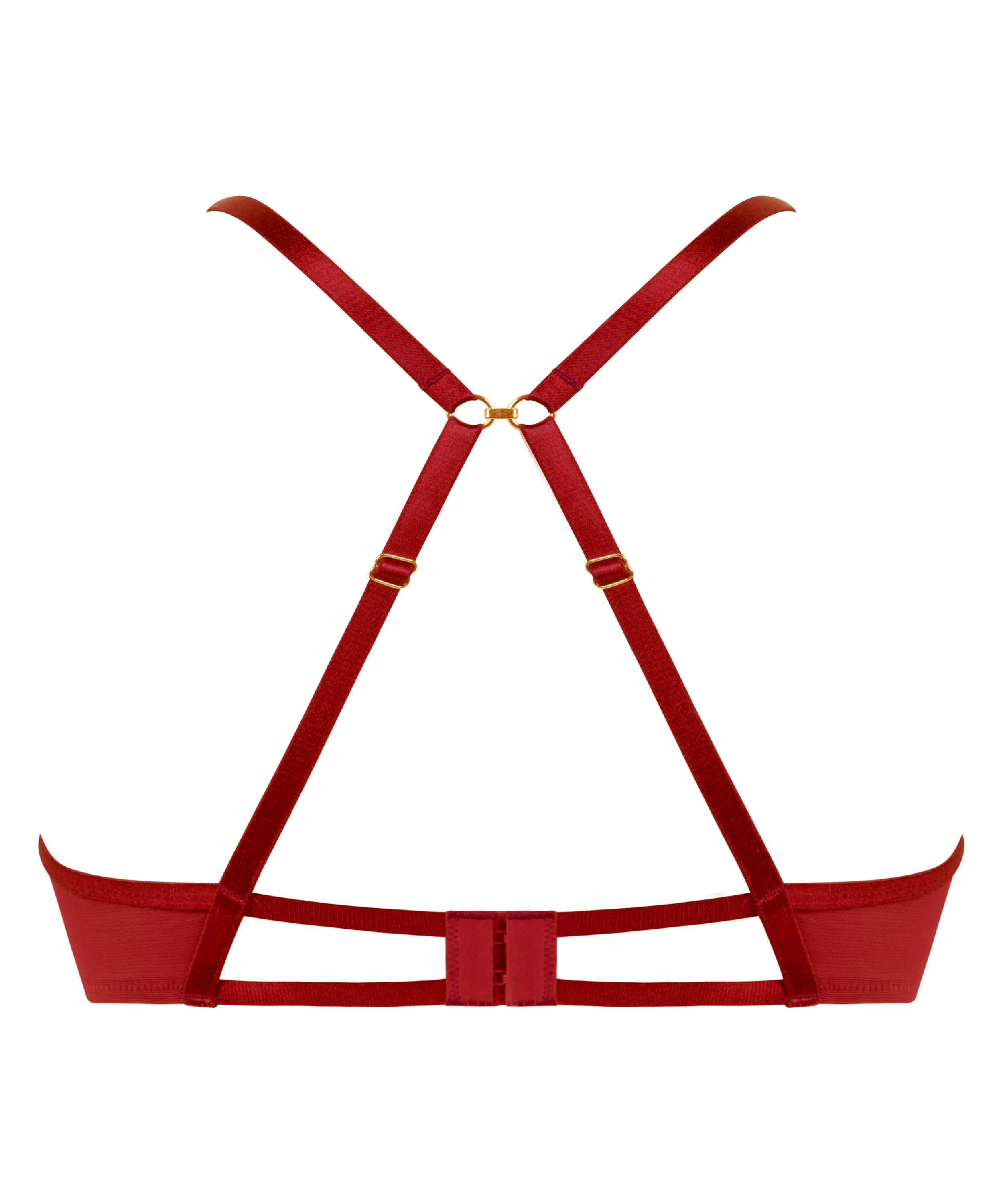 Icke-formpressad BH med bygel Cinnamon, Röd, main