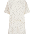 Pyjama Set Cotton Jersey Short, Vit