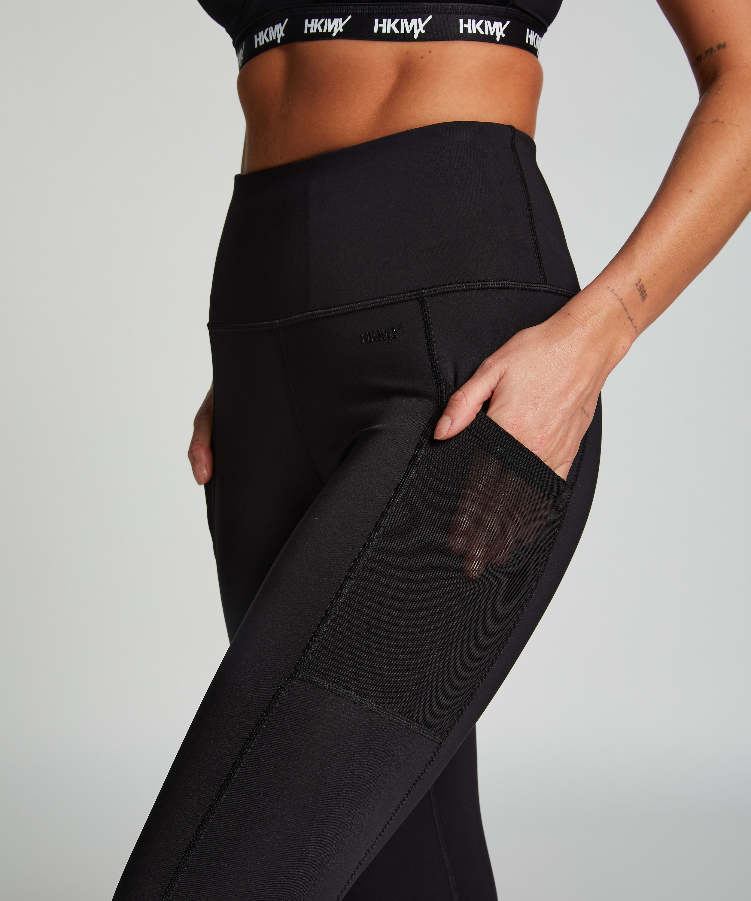 HKMX Oh My Squat sportleggings med hög midja, Svart, main