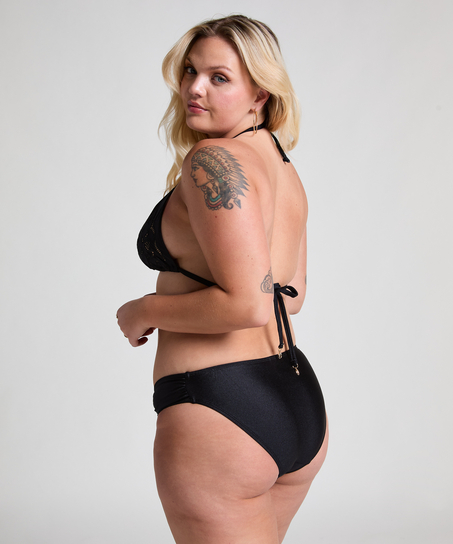 Triangle-bikiniöverdel Boho, Svart