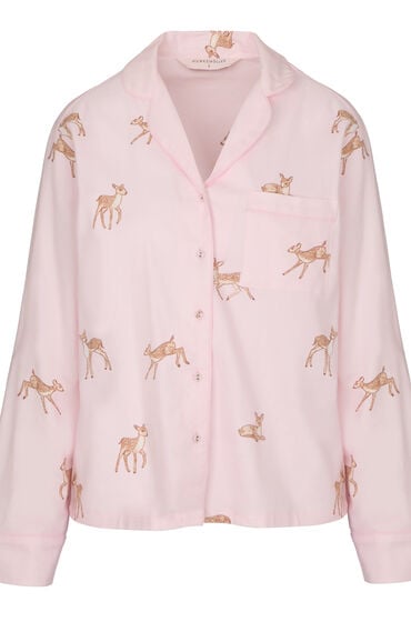 Hunkemöller Pyjamasjacka Longsleeve Woven dam – bild 3