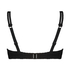 Crochet Lurex  formpressad bikinitopp med bygel, Svart