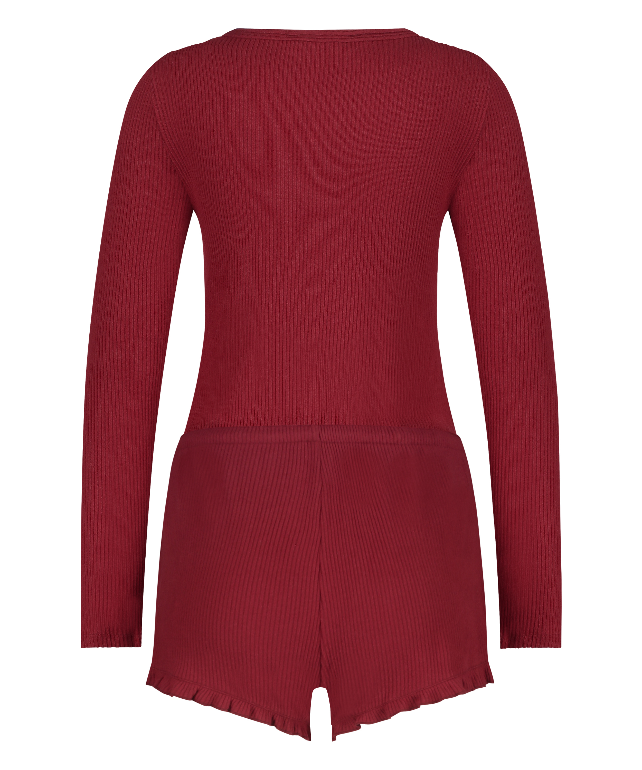 Borstad kort pyjamas, R&ouml;d, main