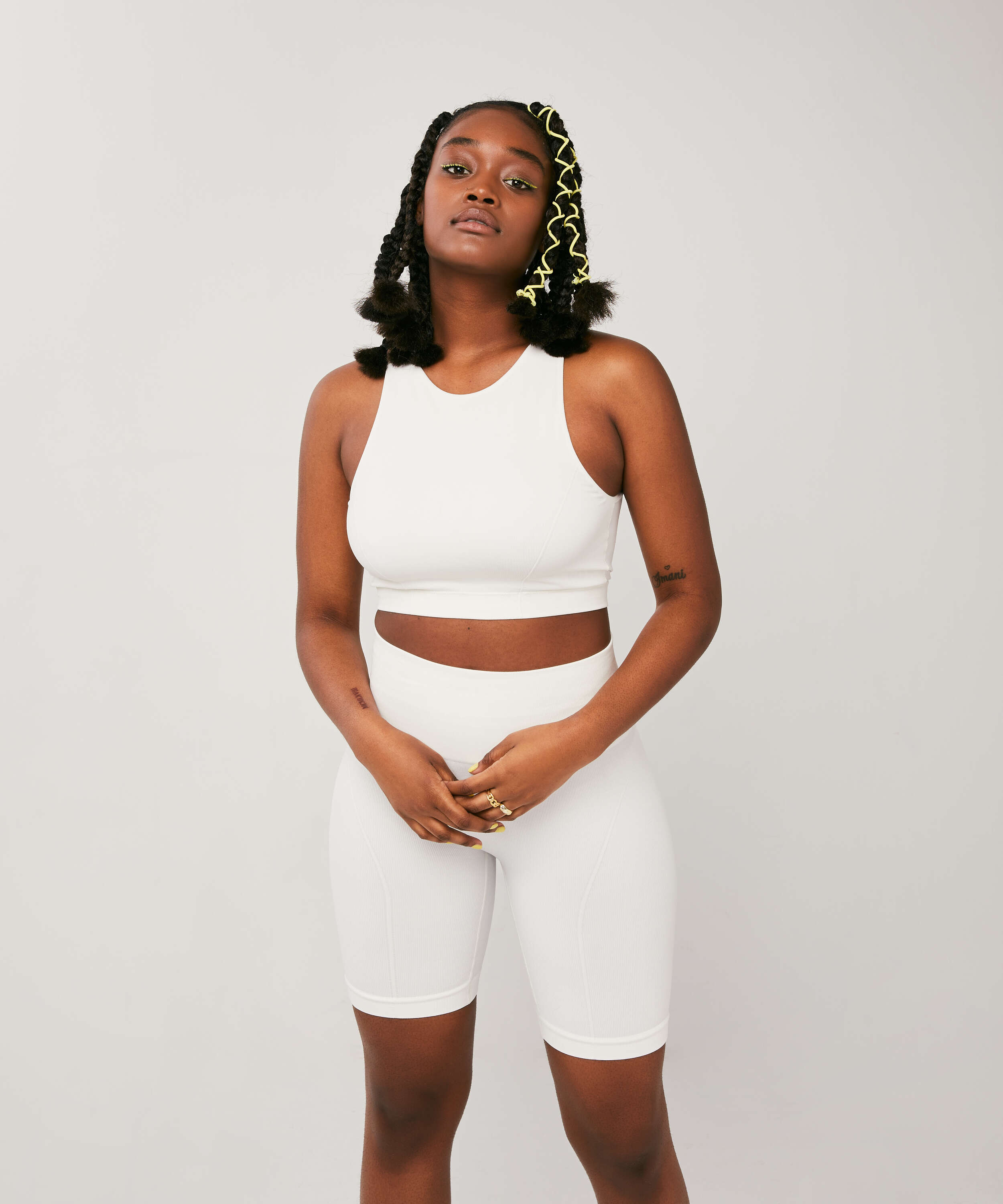 Bae cykelbyxor, Vit, main