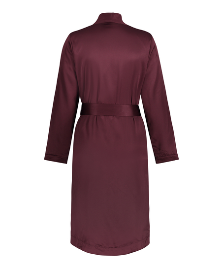 Badrock av satinfleece, Lila