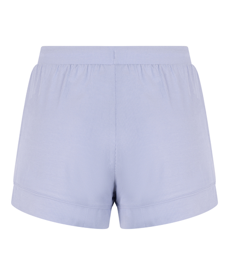 Essential-shorts i slätstickad jersey, blå