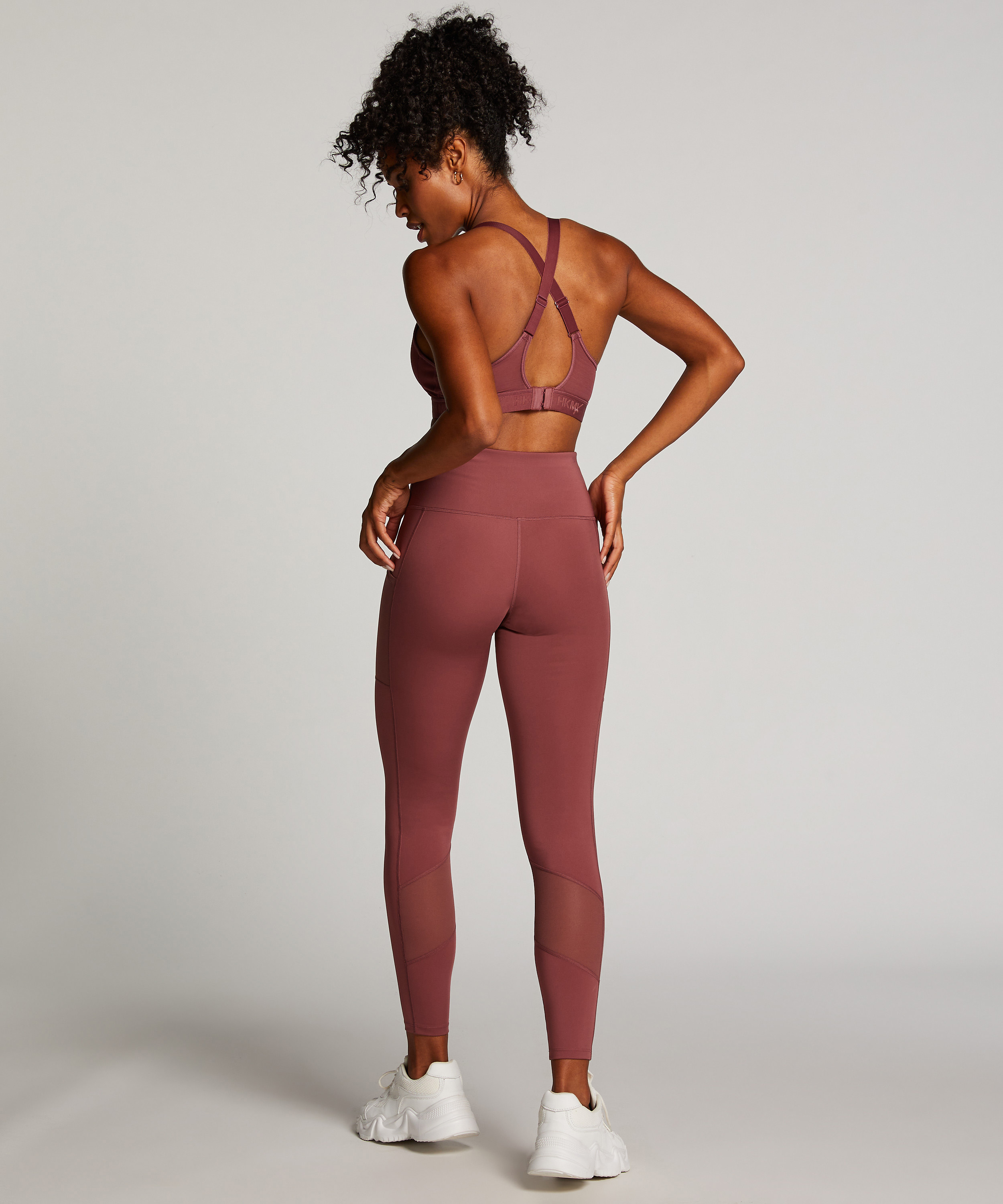 HKMX Oh My Squat sportleggings med hög midja, Rosa, main
