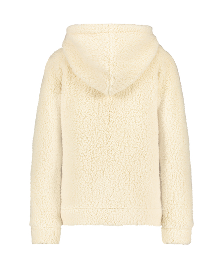Fleece-kofta, Beige