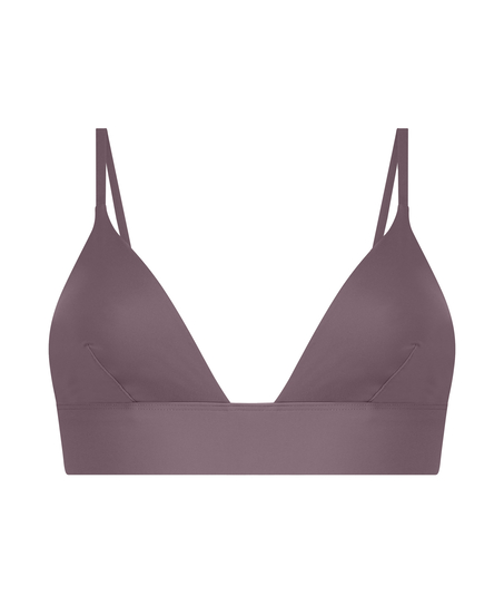 Triangel Bralette Smooth, Brun