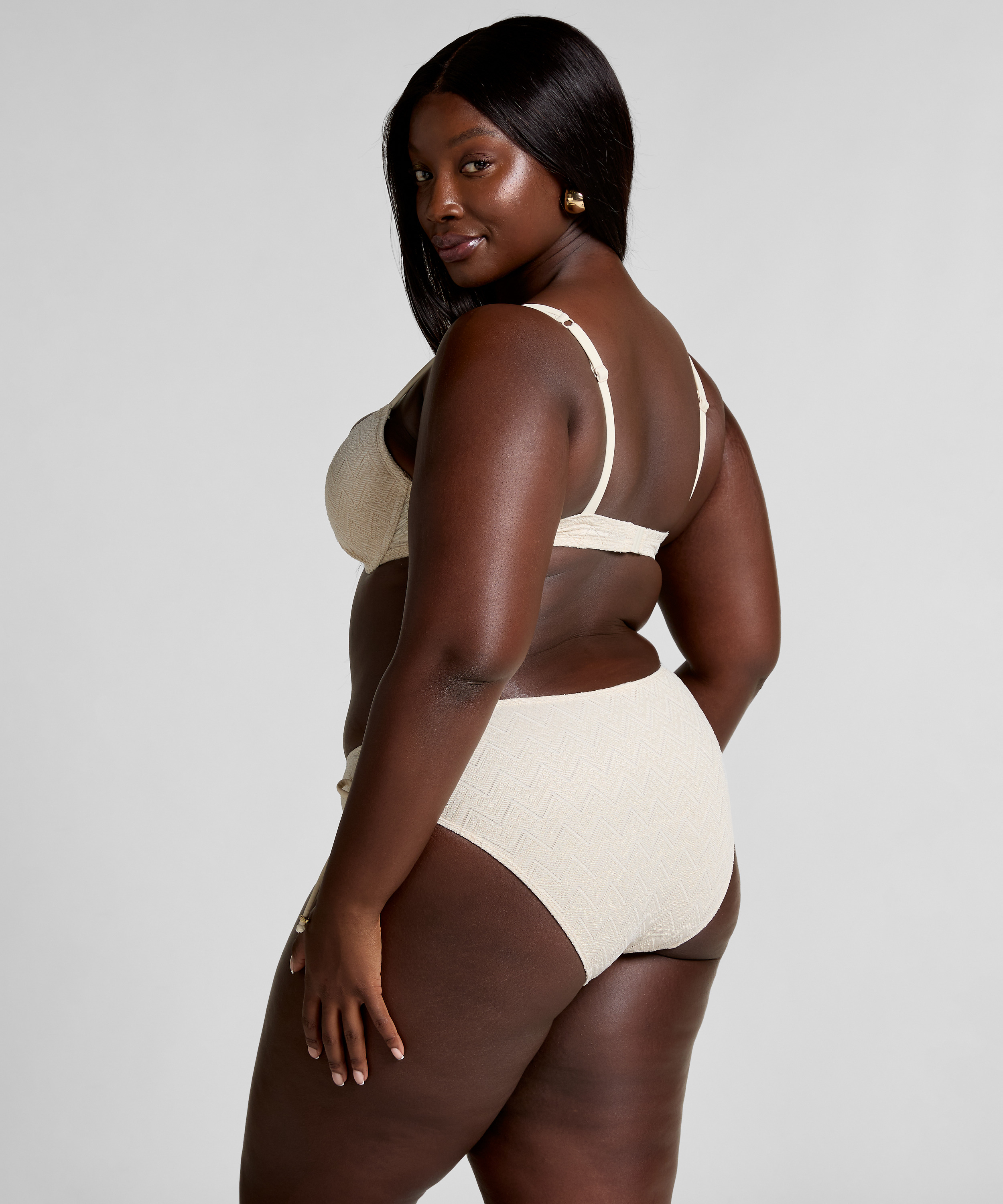 Crochet Bikini Top, Vit, main