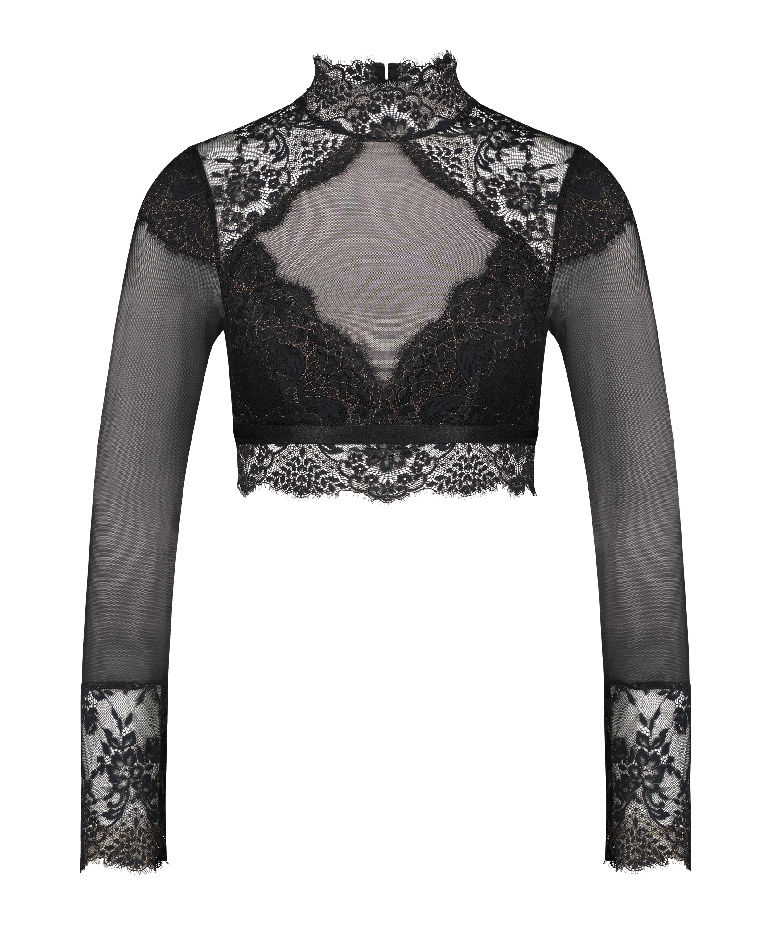 L&aring;ng&auml;rmad bralette Cynthia, Svart, main