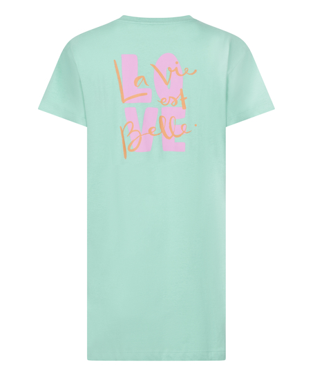 Nattskjorta med rund hals, Gr&ouml;n