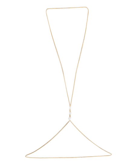 Pearl bodychain, Gul
